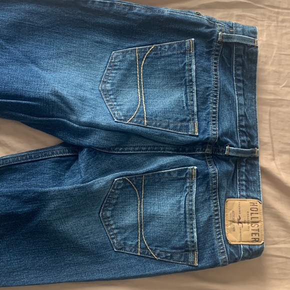 Hollister Mens Blue Denim Straight Jeans Size 30x32 Slightly Worn - Picture 5 of 6